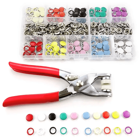100 Piece Snaps Kit for DIY Crafts variant image 1