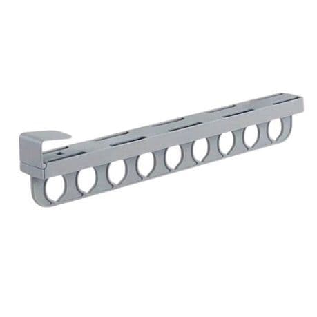 9 Hanging Holes Extendable Clothes Rail