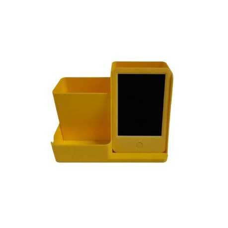 Desk organizer with induction charging phone holder