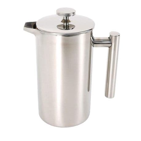 French Press Coffee Maker Double Wall Insulated Stainless Steel - 1000ml