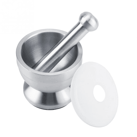 Kitchen Stainless Steel Garlic Food Mortar with Cover