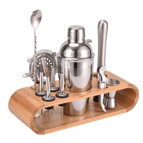 Ojees Homeware Stainless Steel Cocktail Shaker Kit 12 Piece Set