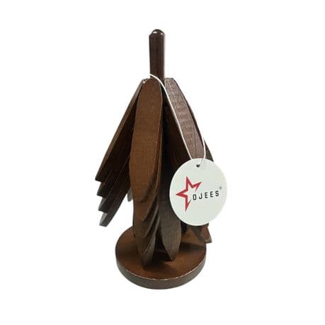 Ojees Wooden Trivets for Hot Dishes, Wooden Tree Trivet Set of 5