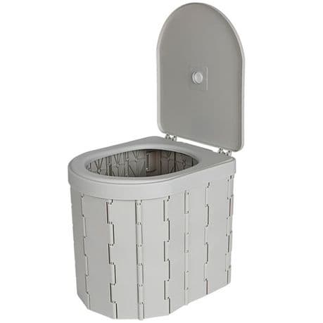 2 in 1 Portable Foldable Car Travel Toilet & Trash Can variant image 1