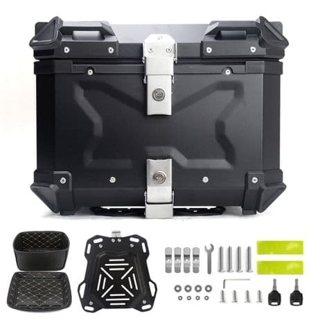 45L Al Motorcycle Top Box Tail Case Rider's Armor of Access Storage variant image 1