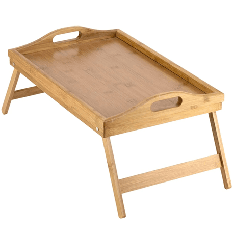 Bamboo Bed Tray With Foldable Legs variant image 1
