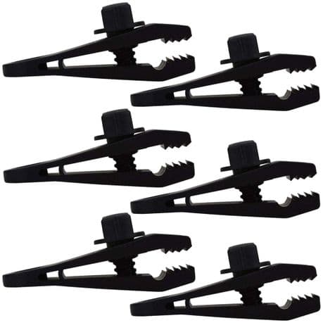Camping Multi-Use Tent Tarpaulin Canopy Locking Clamp Clip Set Of 6 (8x3cm) variant image 1