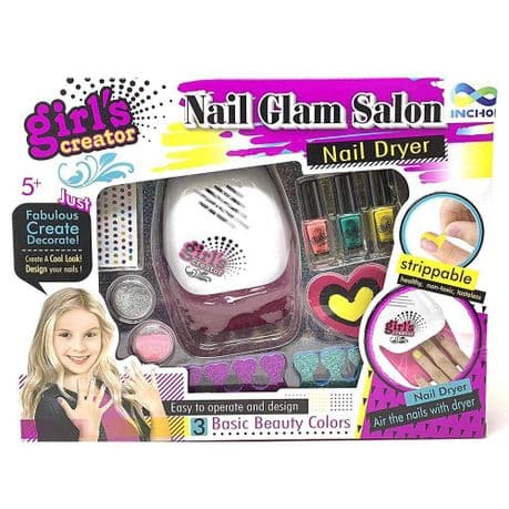 Cute Girls Glam Salon Fun Nail Polish Dryer Kit variant image 1