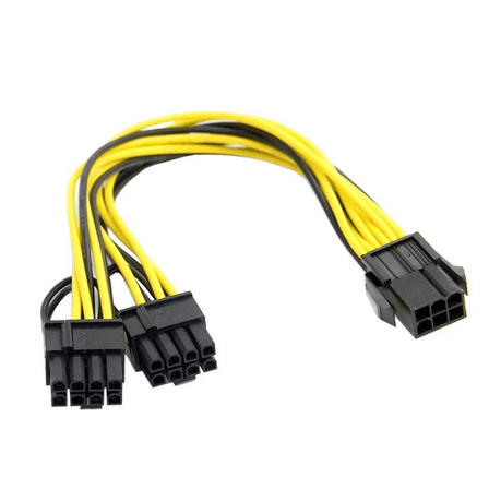 Power Splitter Cable 6 pin to 2 x PCIe 8 pin variant image 1