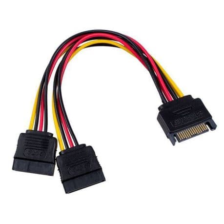 SATA Power Splitter Y Cable Adapter-1 Male to 2 Female variant image 1