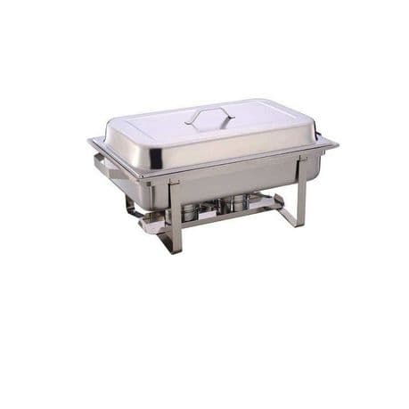 Stainless Steel 16 Liter Double Tray Chafing Dish - Leopard - Food Warmer variant image 1